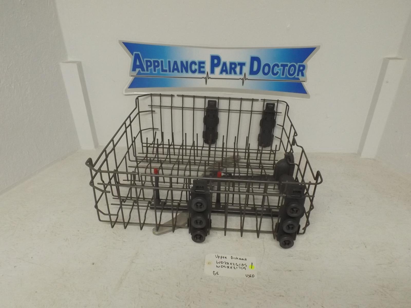 GE Dishwasher WD28X26105 WD28X21719 Upper Dish Rack Used GE Dishwasher WD28X26105 WD28X21719 Upper Dish Rack Used